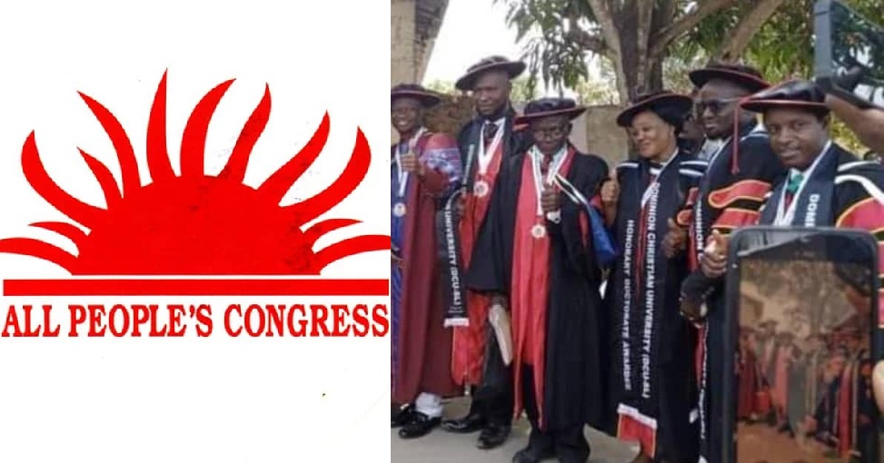 APC Condemns The Spate of Fake Doctorate Degrees in Sierra Leone
