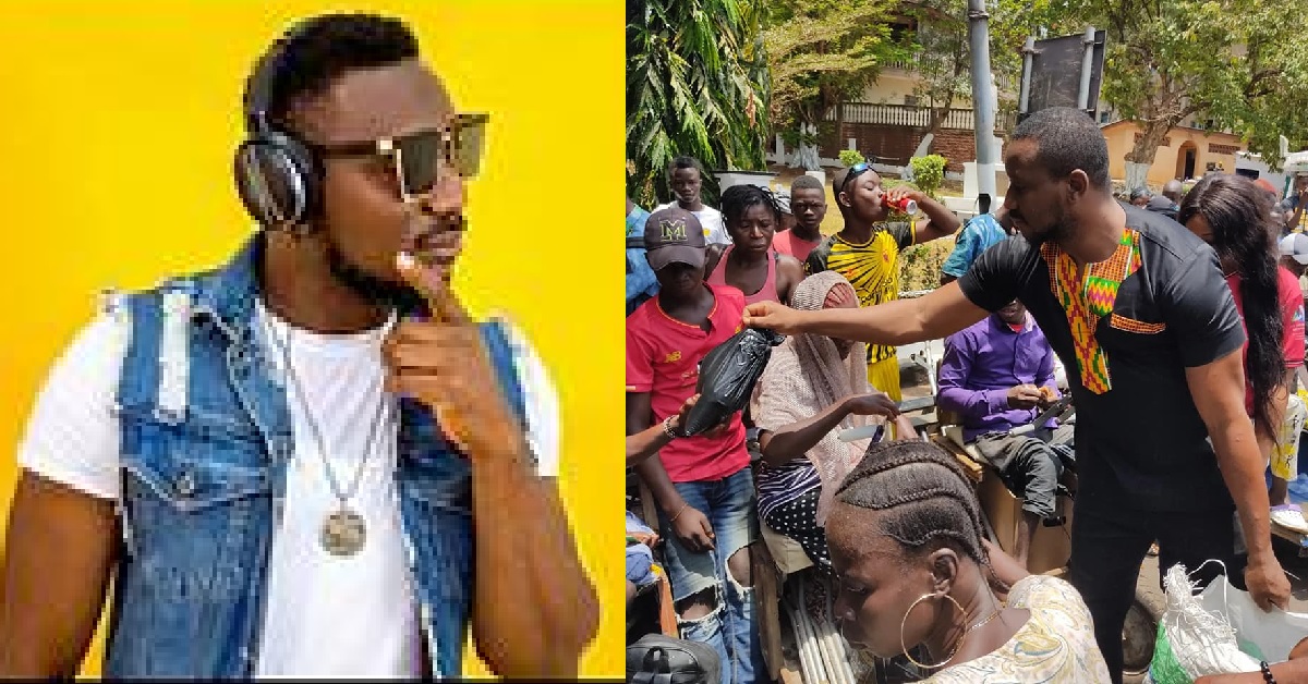 Popular Singer, Arkman Donates Food Items to The Less Privileged