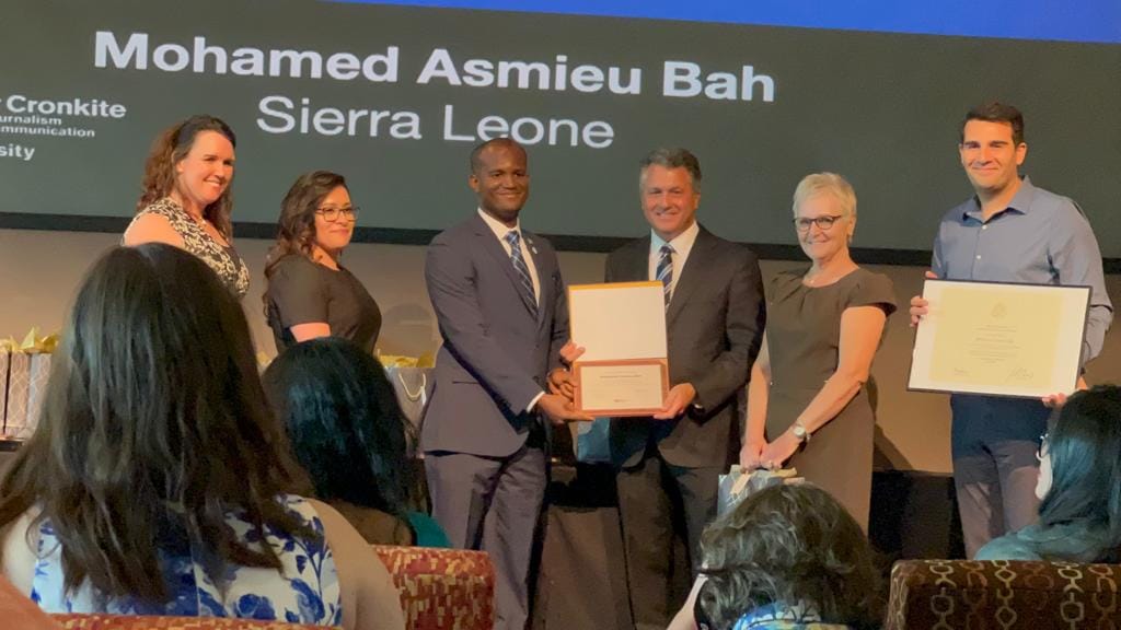 SLAJ Secretary General, Mohamed Asmieu Bah Expresses Gratitude After Graduating From American School of Journalism