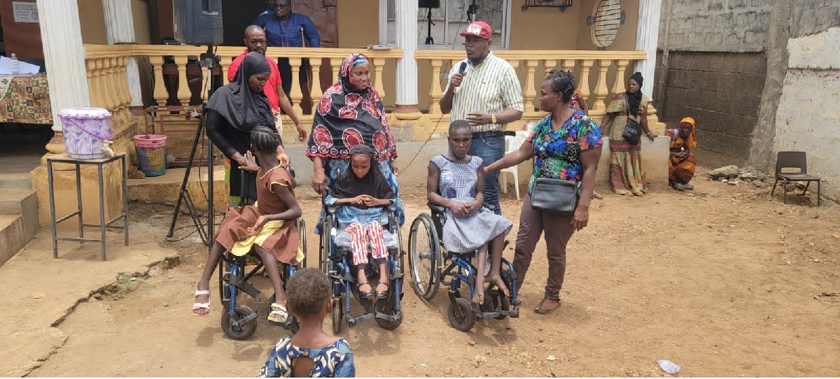 106 Disable School Children in Sierra Leone Gets Financial Support, Crutches And Wheelchairs
