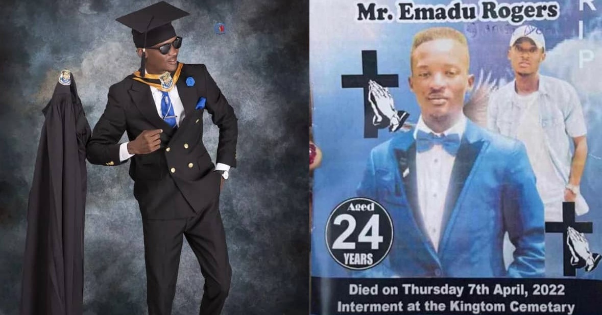 Emadu Roger’s Mother in Pain as Son is Laid to Rest