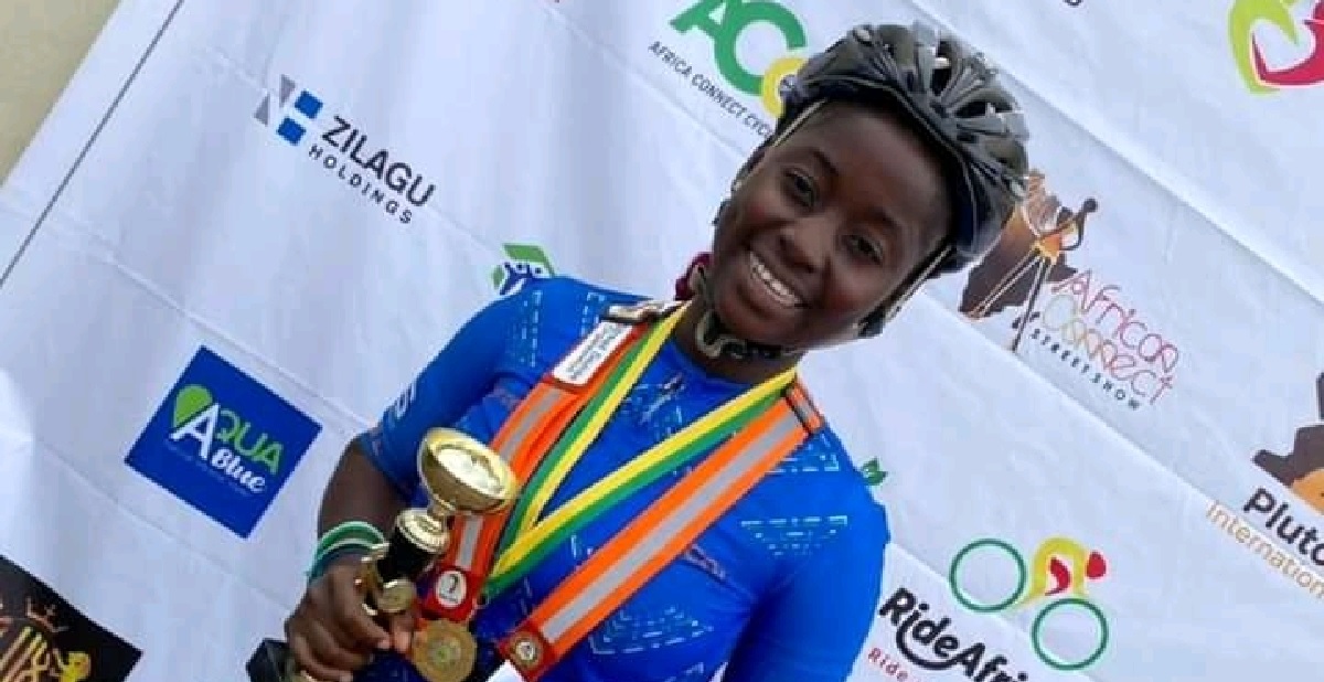 Sierra Leonean Cyclist, Fatima Deborah Conteh Crowned Champion of The Ride-Afric Race in Ghana