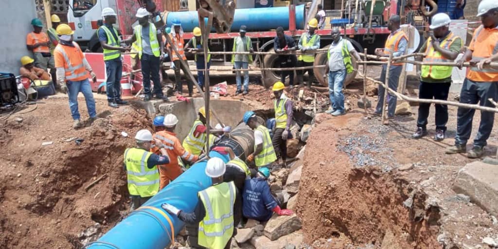 Guma Restores Damaged Transmission Mains in Western Area