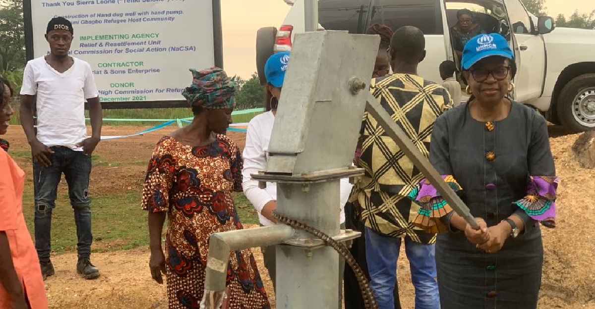 NaCSA Hands-Over Solar Panels And Bore Holes Water System to Six Refugees Communities in Sierra Leone