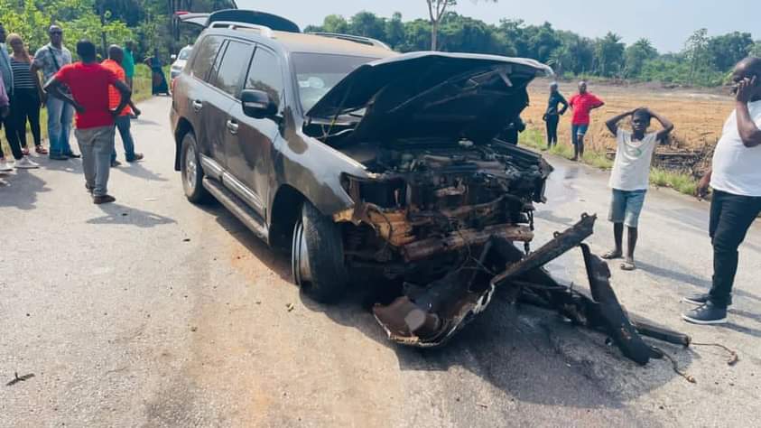Deputy Minister of Justice, Umaru Napoleon Involved in Road Accident