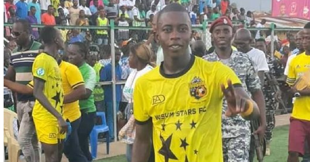 Wusum Stars Prolific Striker, Alimamy Buya Hits 11 Goals on His Premier League Debut Season