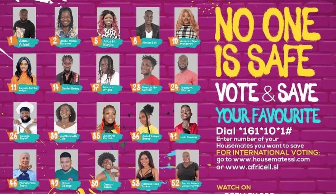 Week Two: All 22 Housemates Salone Contestants up For Eviction