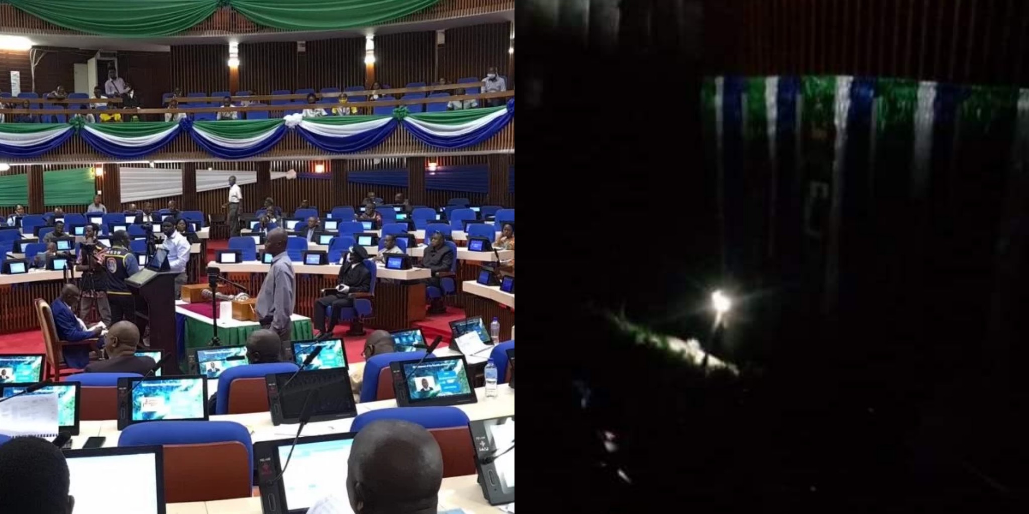 Blackout in Parliament as MPs Debate 2022 Public Election Bill