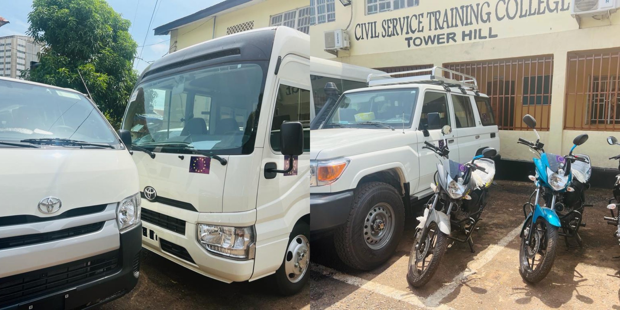 European Union Supports Sierra leone Public Sector And Human Resource Management Office With Vehicles, IT And Office Equipments