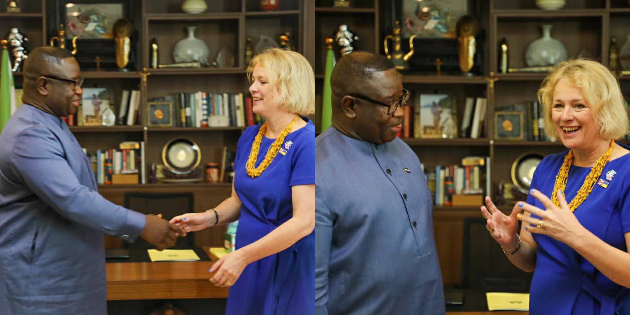 United Kingdom Minister For Africa Victoria Grace Ford Engages President Bio