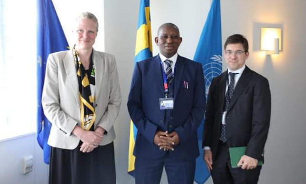 Minister of Labour And Social Security, Alpha Osman Timbo Discuss Bilateral Issues With Sweden Ambassador