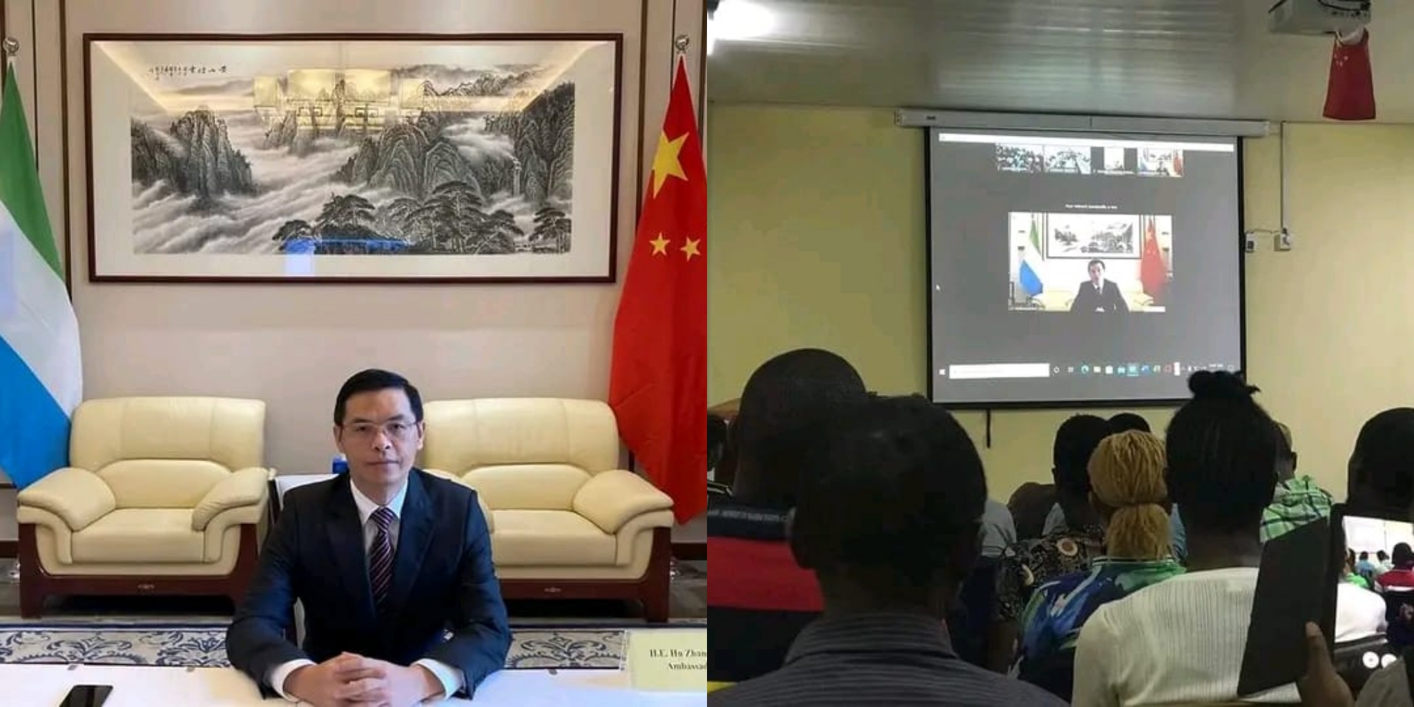 Chinese Ambassador H.E Hu Zhangliang Engages Students of The University of Makeni