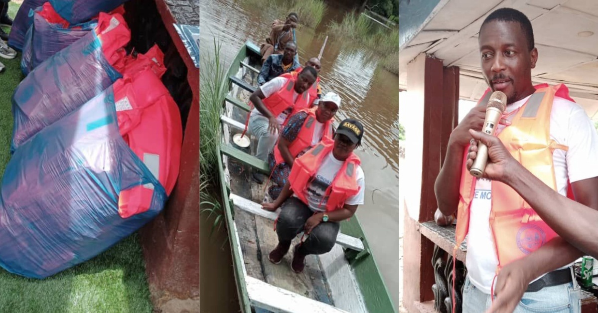 Alfred Dassama Jr. Supports Dama Chiefdom With Life Saving Jackets