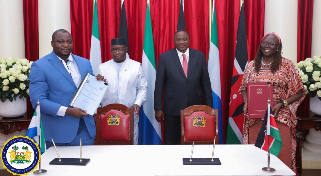 Sierra Leone’s Minister of Foreign Affairs Presides Over Signing of 7 Memoranda With Kenyan Counterpart