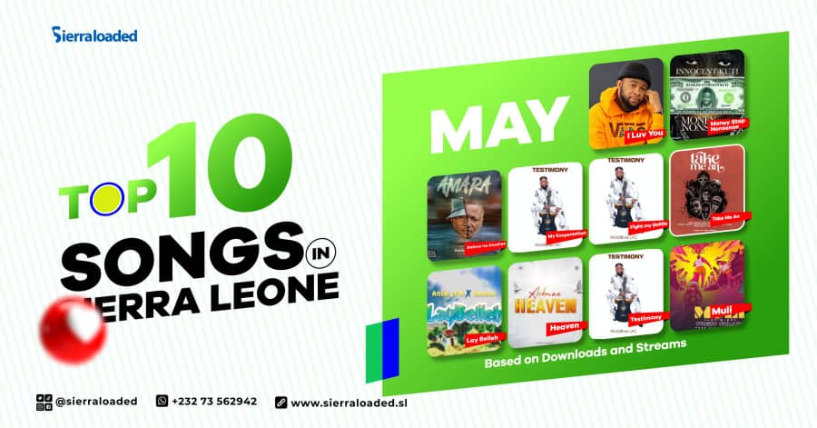 Top 10 Songs in Sierra Leone For May 2022