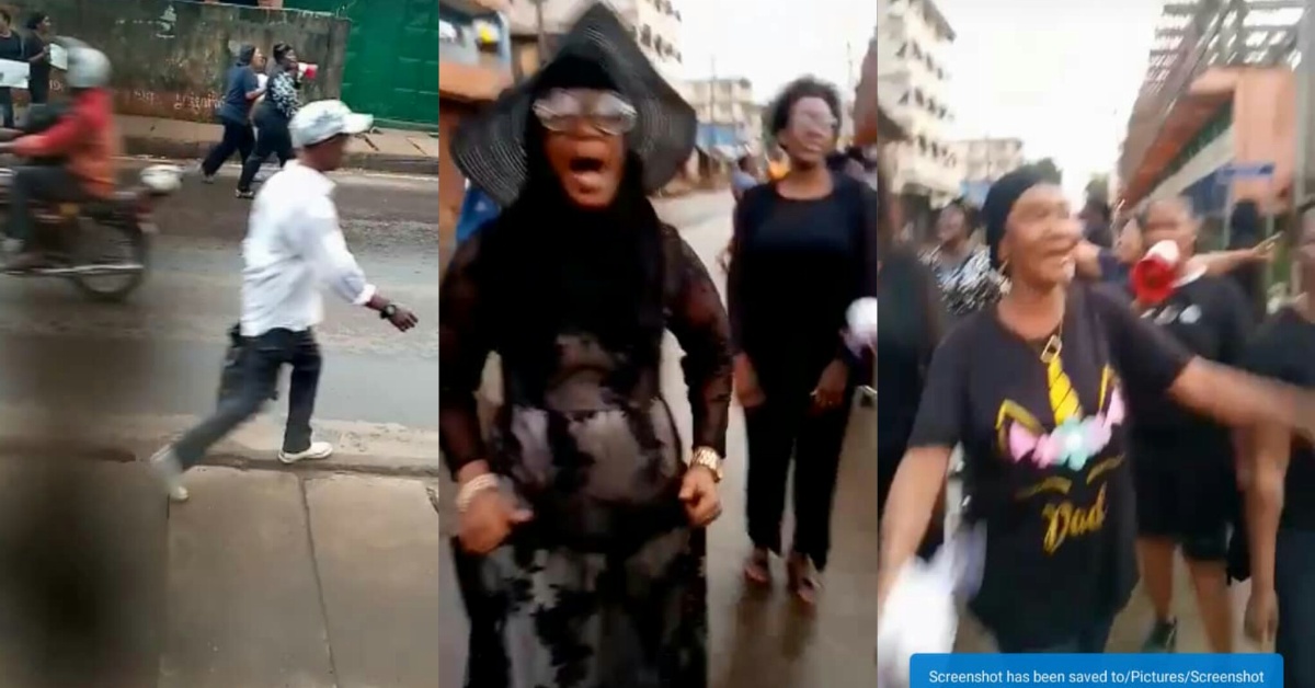 Sierra Leonean Women Stages Peaceful Protest Over Current Hardship in The Country