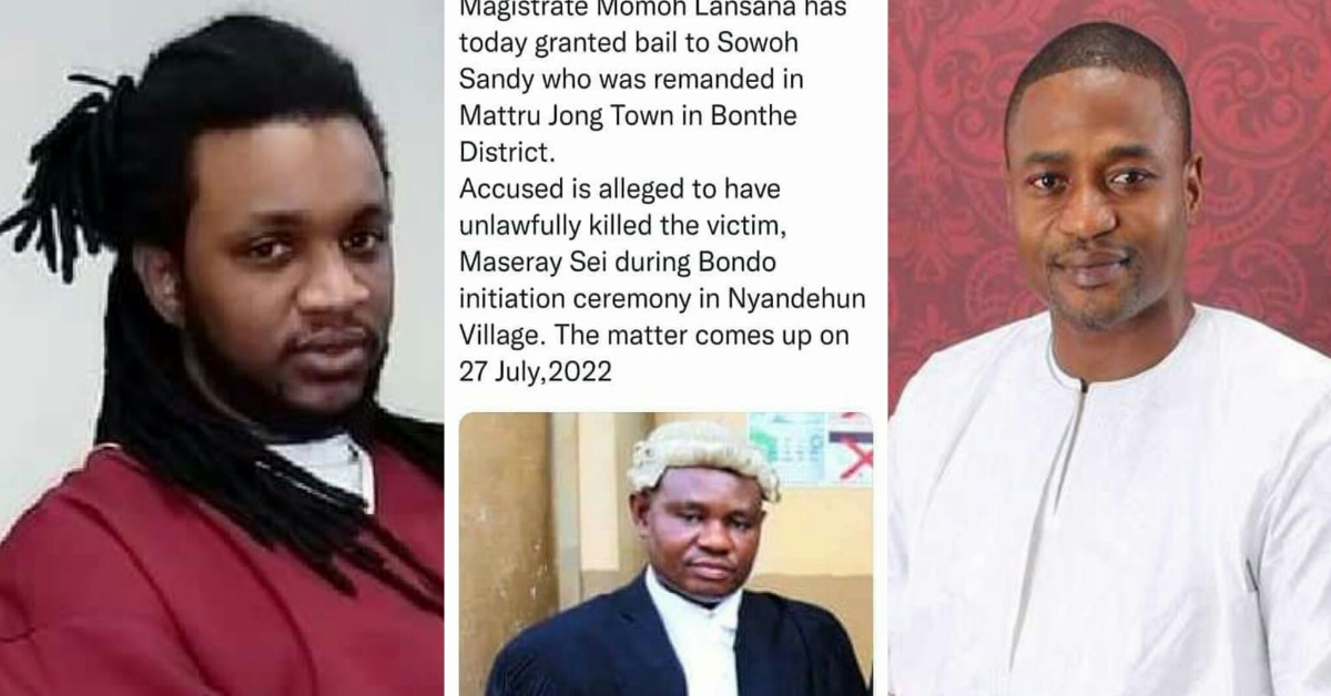 Sierra Leoneans React as Alleged Murderer is Granted Bail While Boss La, Kamarainba Rot in Prison