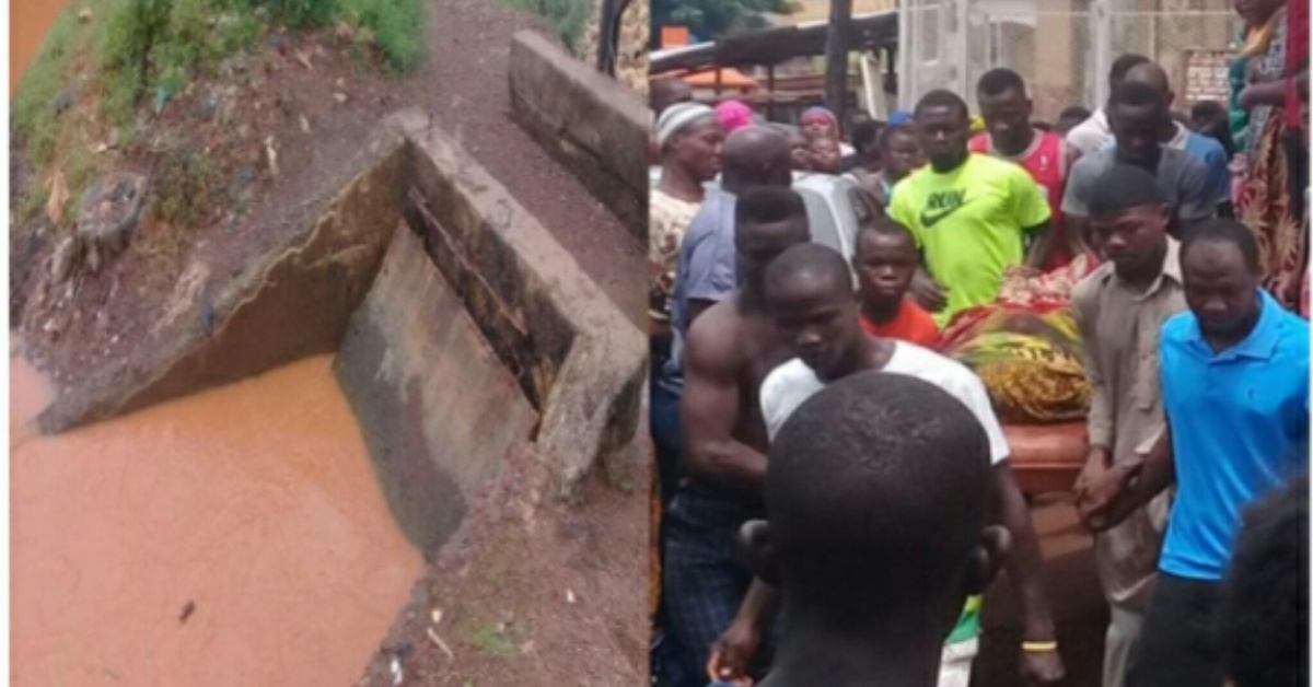 Tears as 2 Females Drown in Congo Water Community Drainage