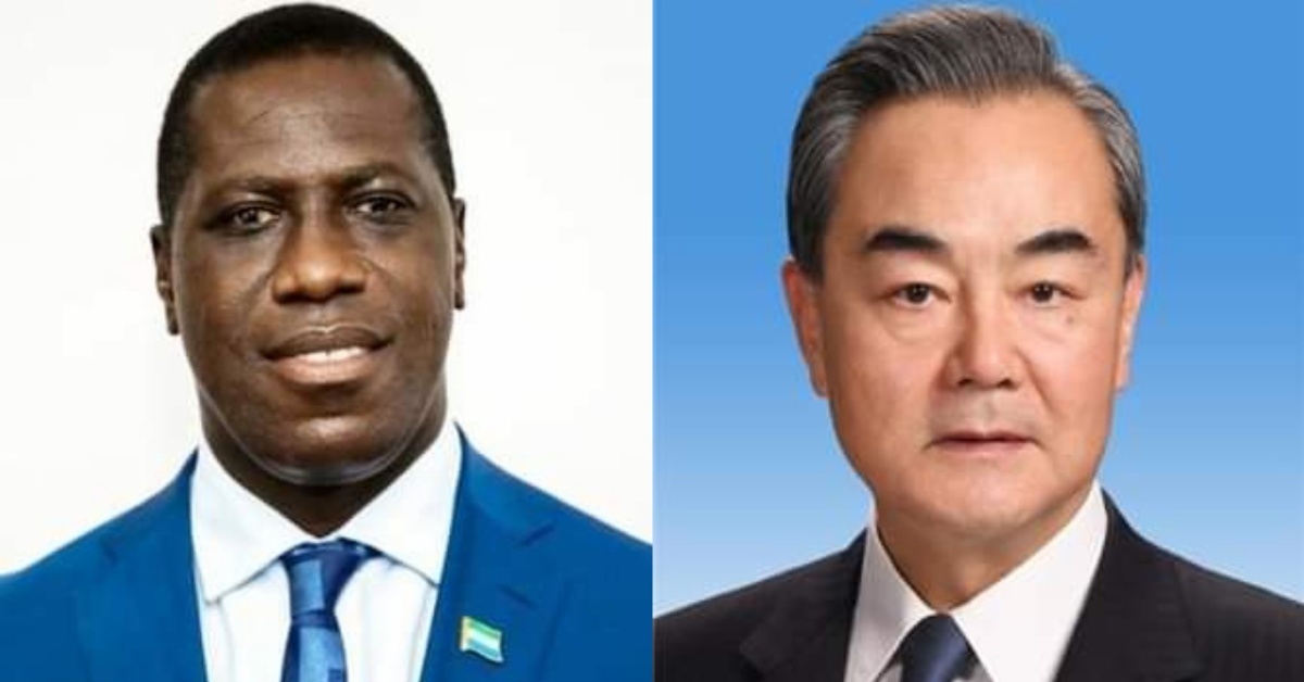Sierra Leone’s Foreign Minister Speaks With Chinese State Councilor and Foreign Minister