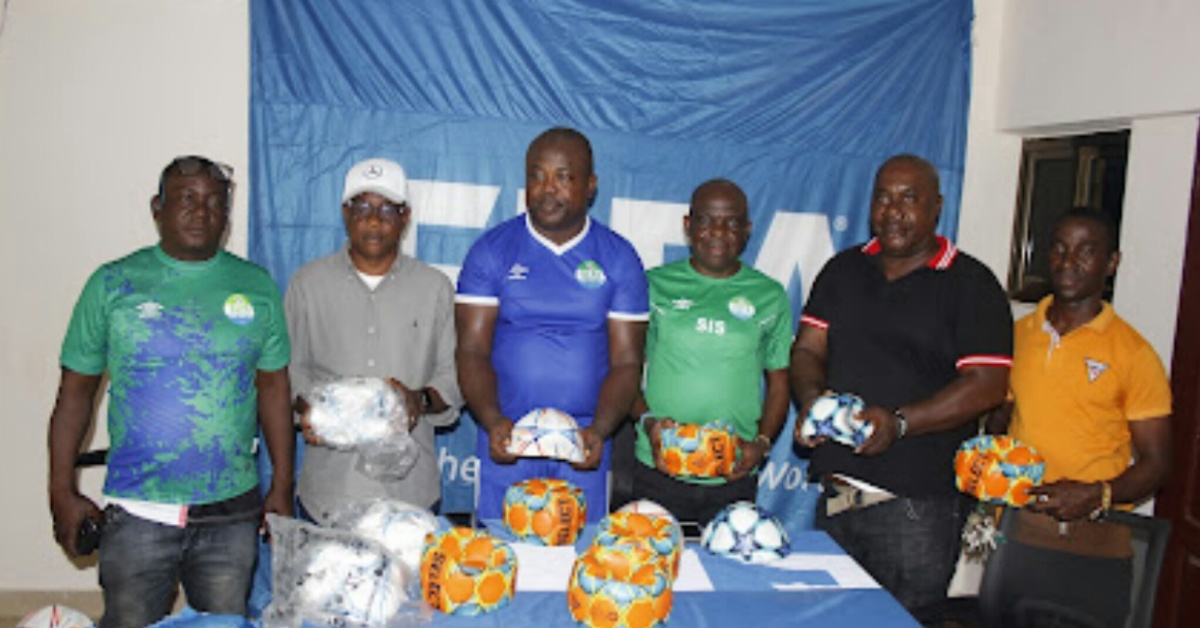 Leone Stars Team-B Manager Boosts SLFA With Match Balls