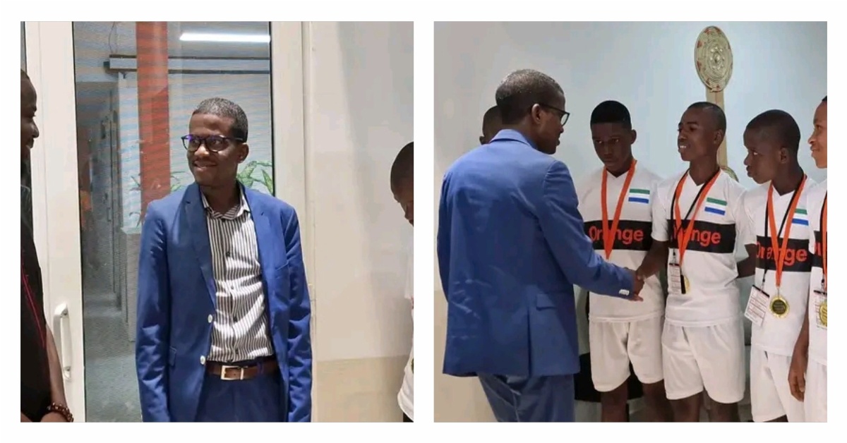 Orange CEO, Sekou Amadou Bah Meets And Heaps Praises on Orthodox Football Club