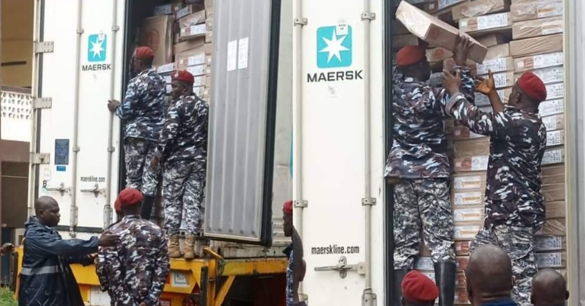Sierra Leone Police Reveal Findings Inside Suspicious Container After Completely Offloading It