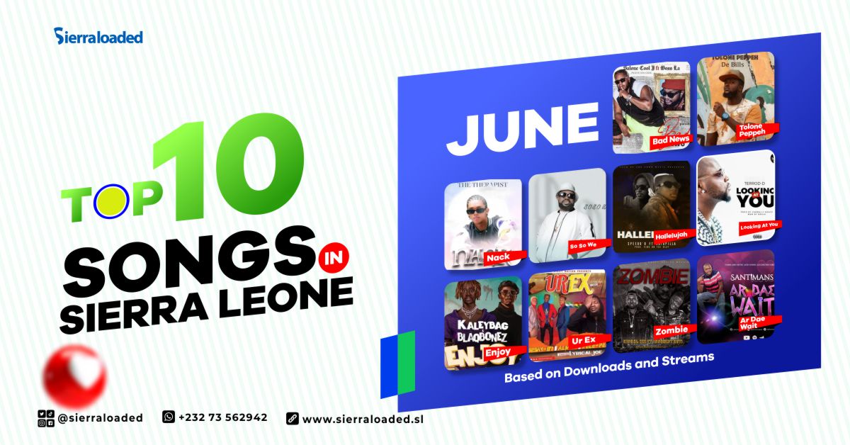 Top 10 Songs in Sierra Leone For June 2022