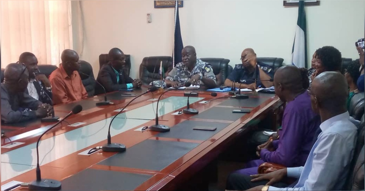 All Political Parties Association Visits IG Fayia Sellu