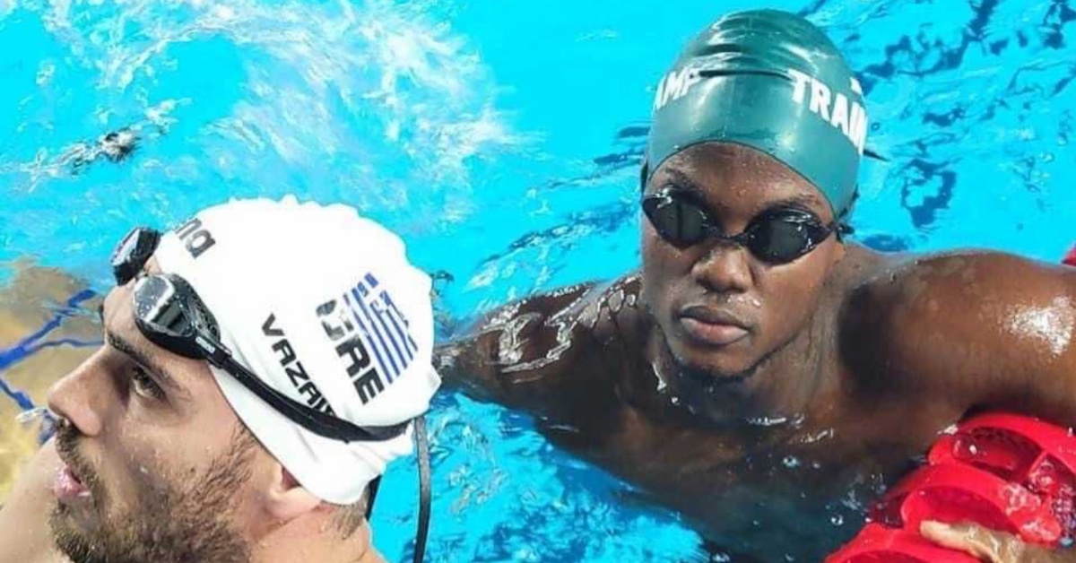 Sierra Leone’s Joshua Wyse Reacts to Poor Display in Men’s 50m Butterfly at Commonwealth Games