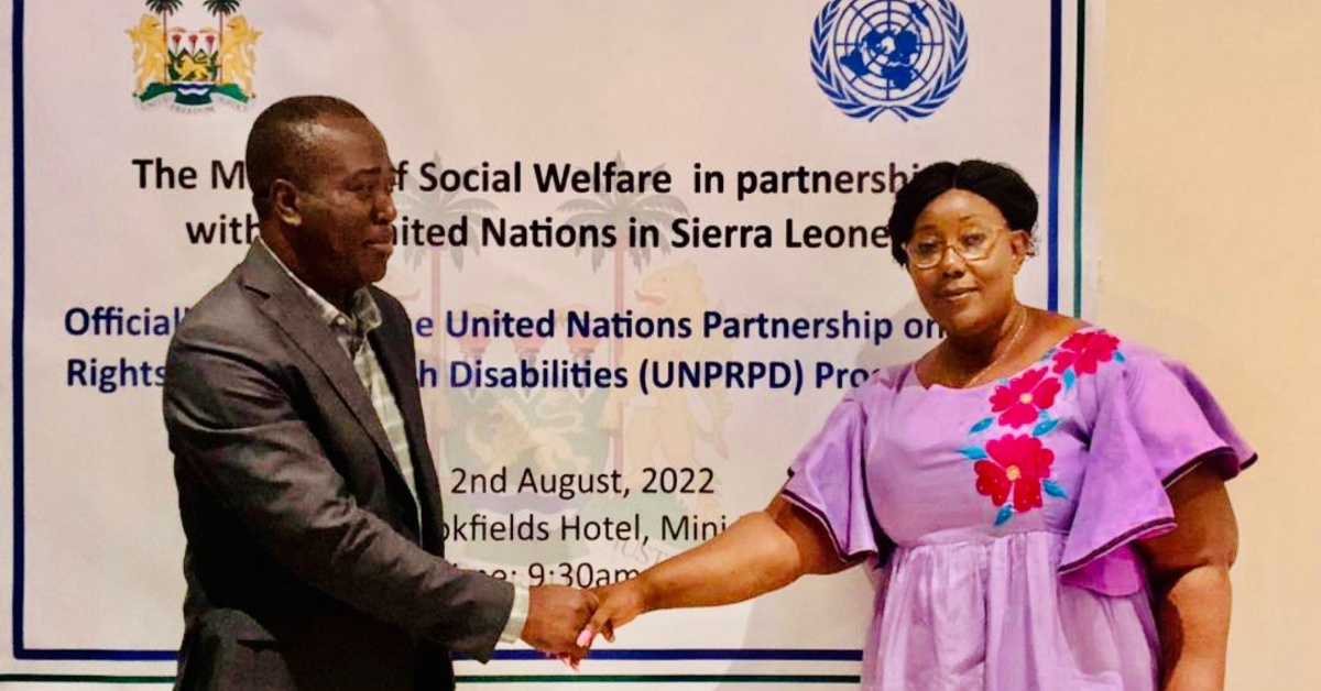 Government, UN Launch Partnership to Disability Inclusion in Sierra Leone