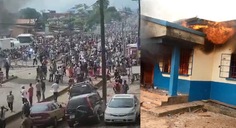 Protesters Set Sierra Leone Police Station Ablaze, Release Inmates
