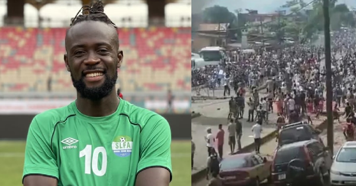 Protest: Former Leone Stars Forward Kei Kamara Reacts to August 10th Protest in Sierra Leone