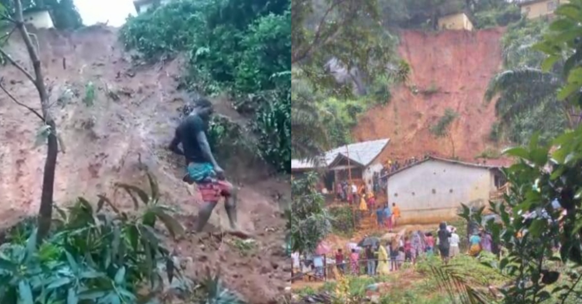 Heavy Rains Cause Landslides in Freetown
