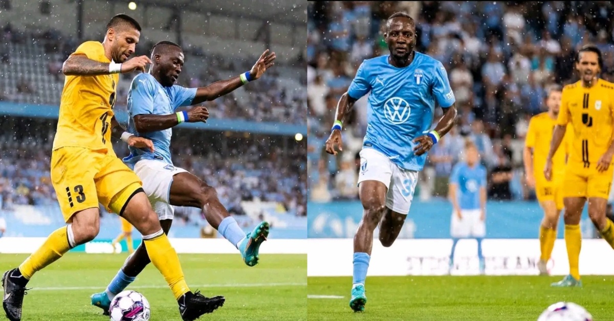 Leone Stars Forward, Mohamed Buya Turay Makes Debut For Swedish Club Malmo FF