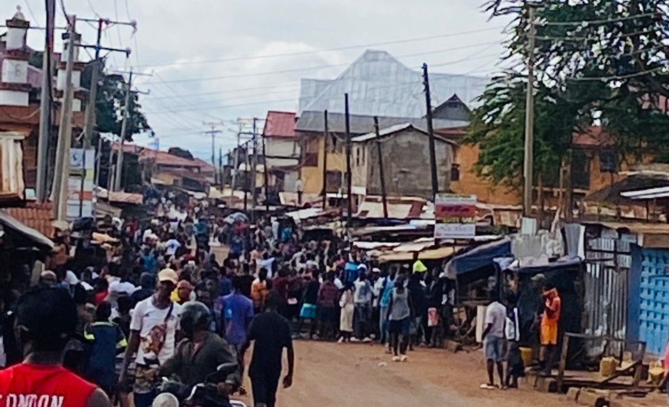 Angry Protesters Beat up Police Officer in Freetown