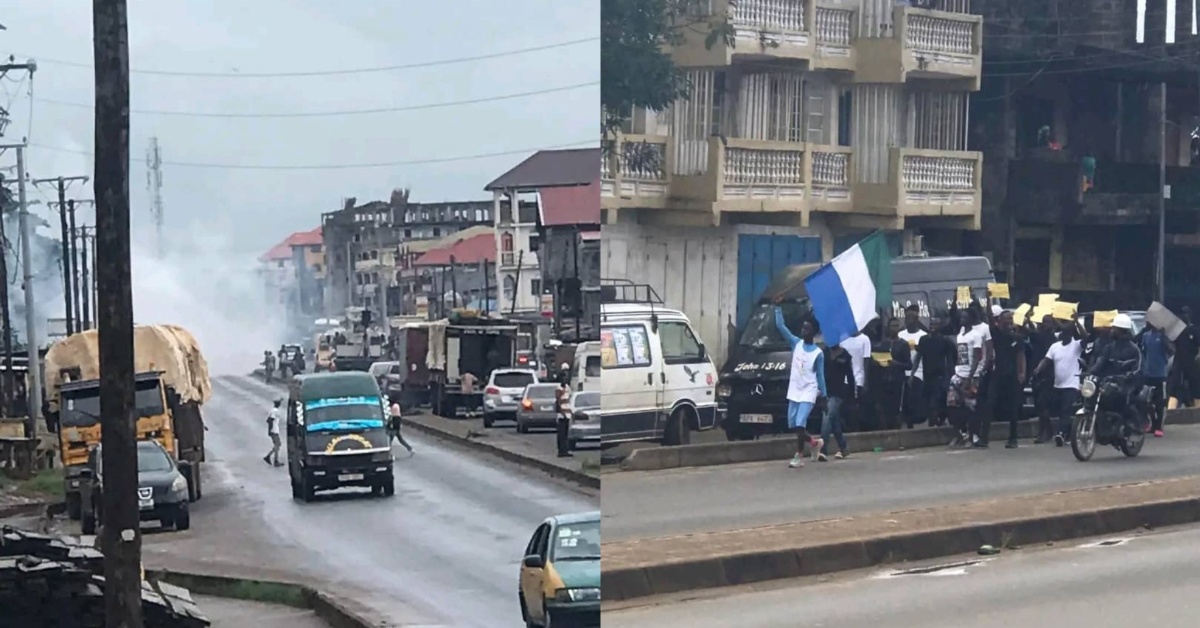 Tension in Freetown as Police Reportedly Fire Gun Shots, Teargas at Protesters