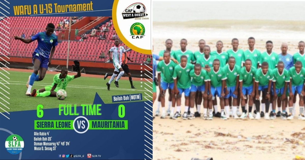 Sierra Leone U15 Puts 6 Past Mauritana in Group Opener