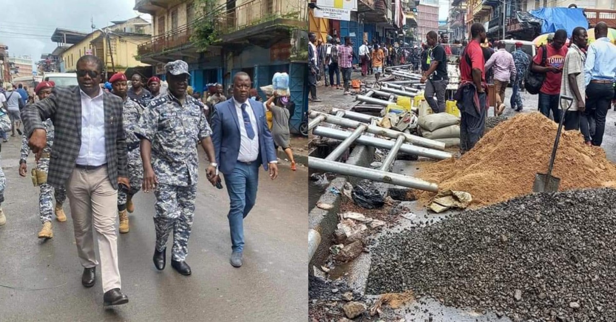 SLRA, SLP, RMFA Inspect Ongoing Erection of Guardrails at Abacha Street