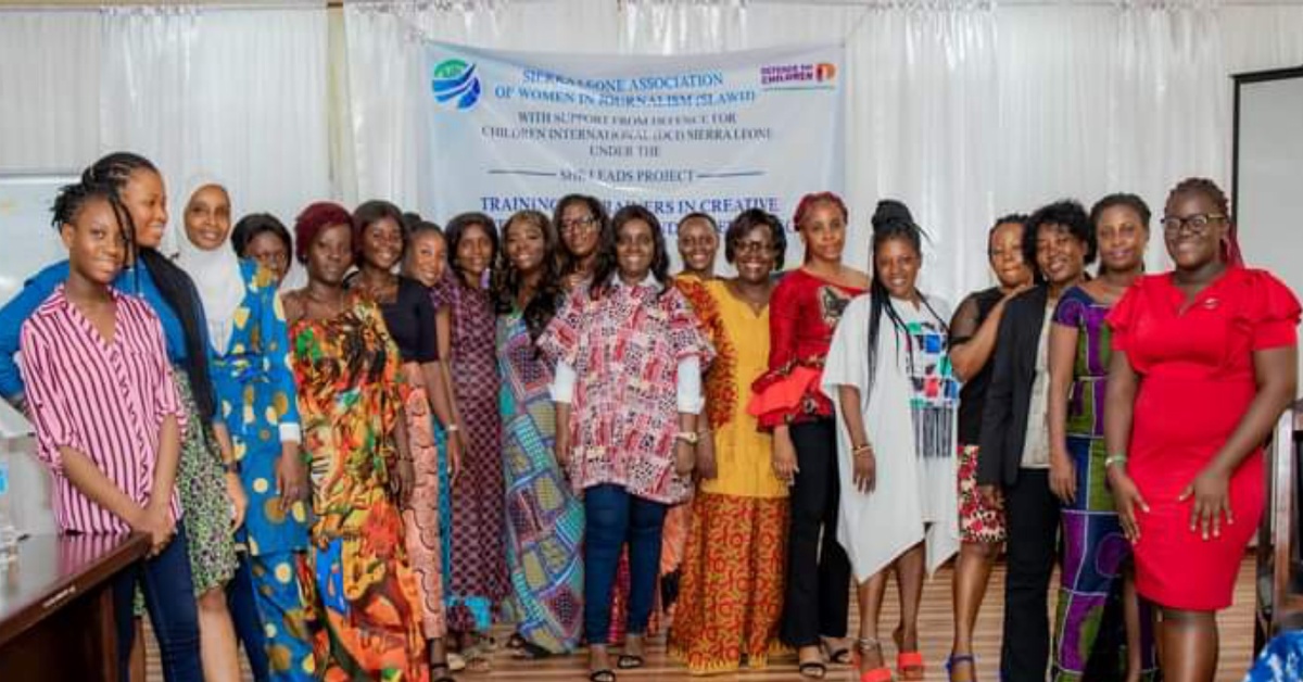 Sierra Leone Association of women in Journalism Trains 25 Female Journalists on Gender Reporting