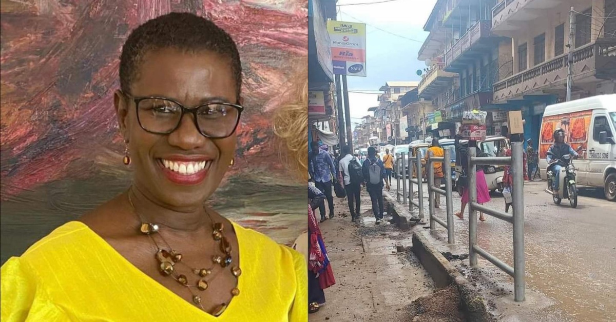 Freetown Mayor Yvonne Aki-Sawyer Speaks on The Installation of Guardrails at Abacha Street