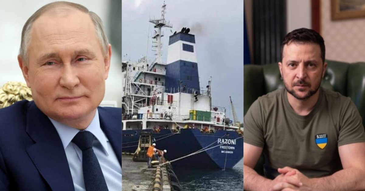 Sierra Leone-Flagged Cargo Ship ‘Razoni’ Leaves Ukraine in Key Russia-Ukraine War Milestone