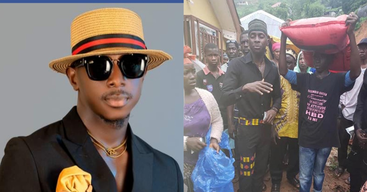 Ex-Housemate Almon Sall Consoles Looking Town Mudslide Victims