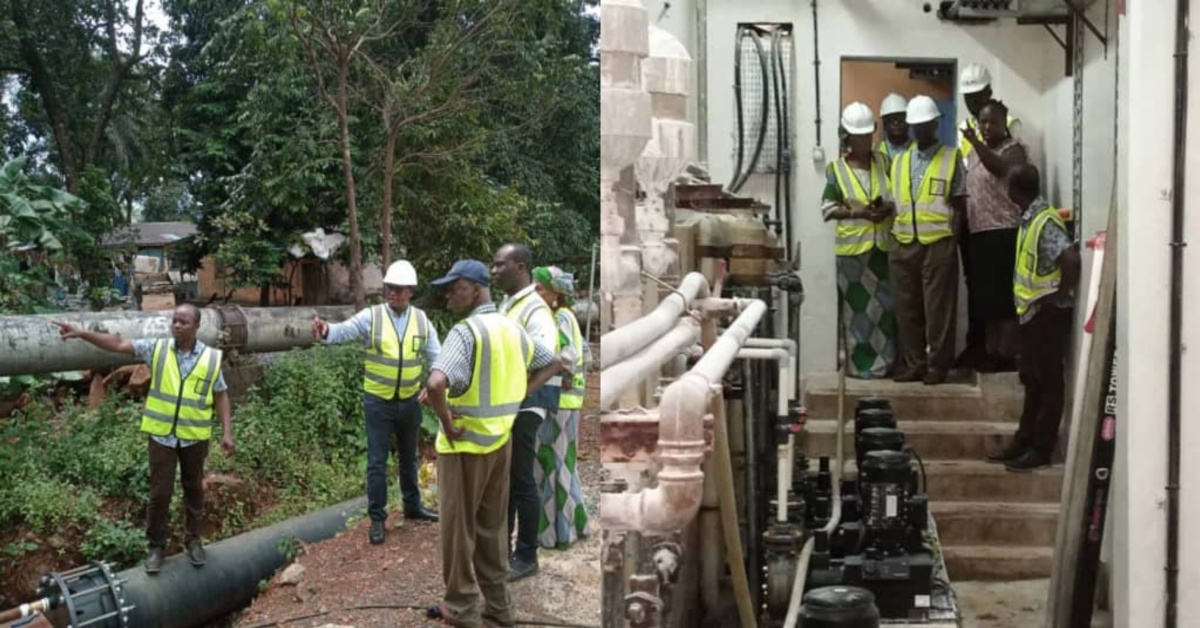 Guma Board Inspects Pipeline Works at Lakka