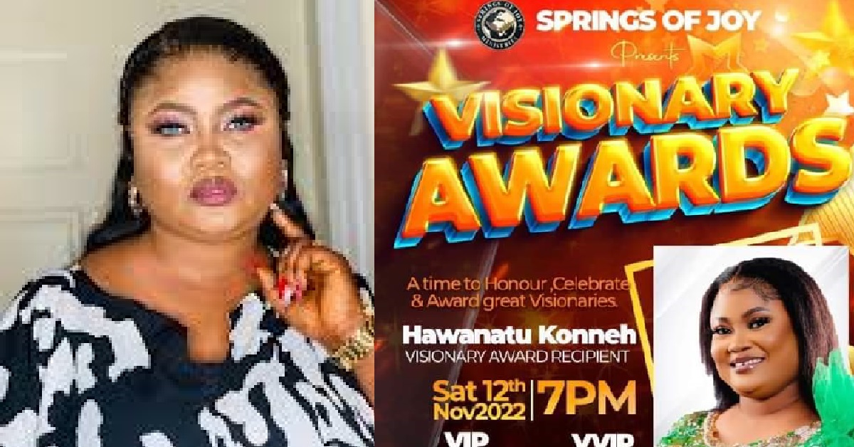 Sierra Leone Social Media Influencer, Hawanatu Konneh Bags Springs of Joy Visionary Award