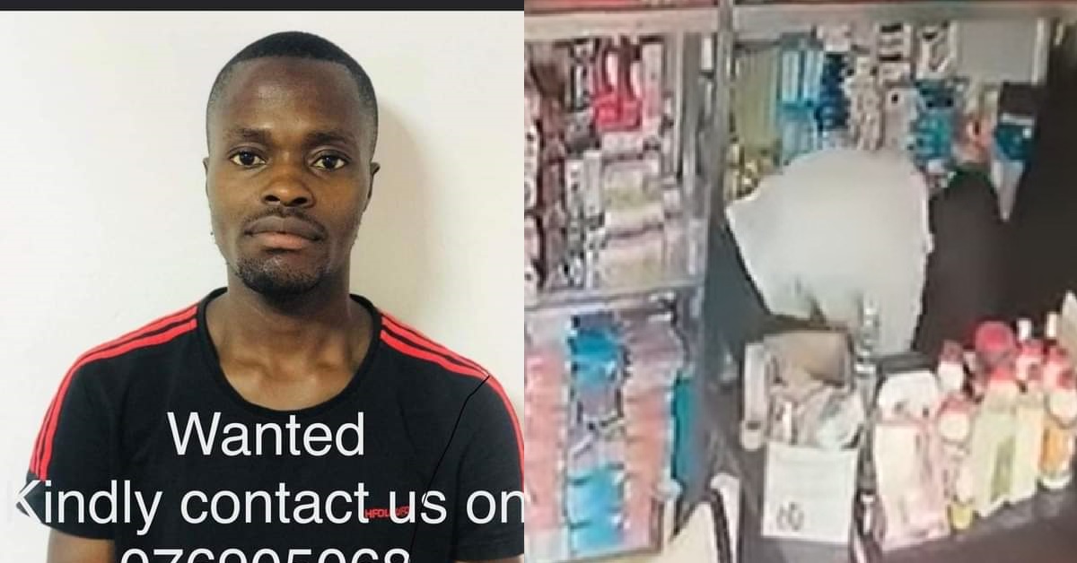 Man Caught on CCTV Stealing From a Shop in Freetown (Video)