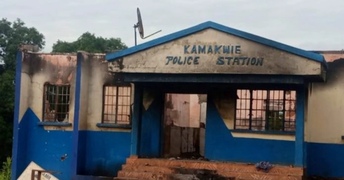 Investigation Reveals How Kamakwie Police Station Was Burnt Down During August 10 Protest