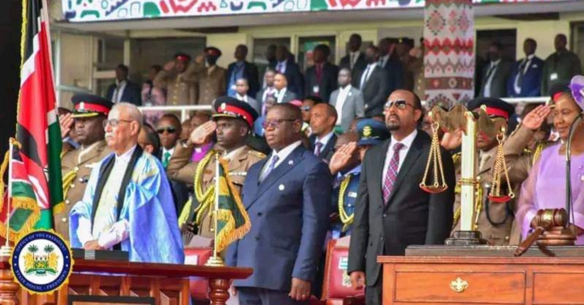 Sierra Leoneans Unhappy With How President Bio Was Treated During Kenya President Inauguration Ceremony