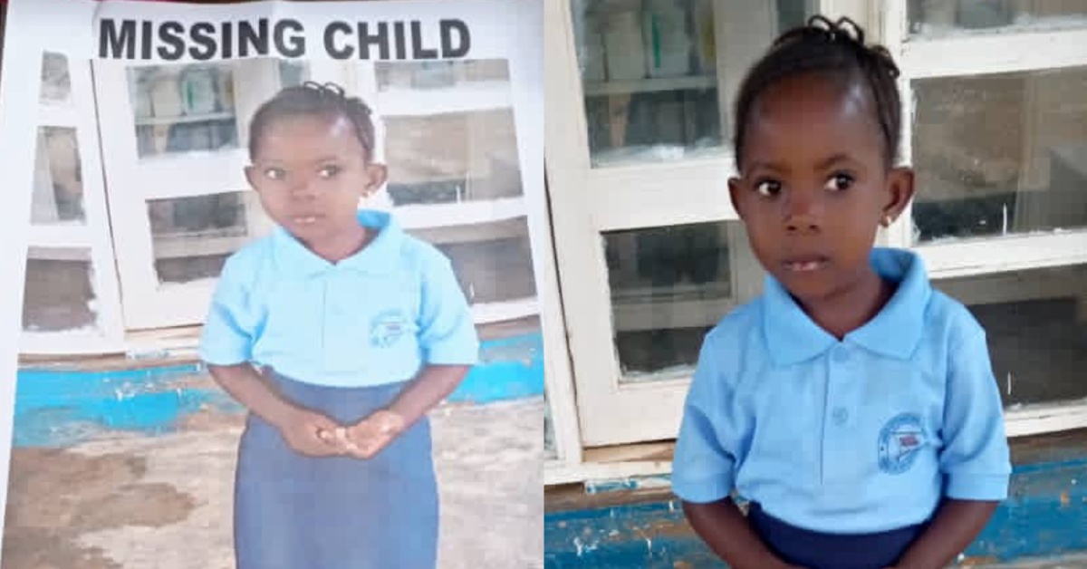 3 Years Old Girl Gone Missing While in School