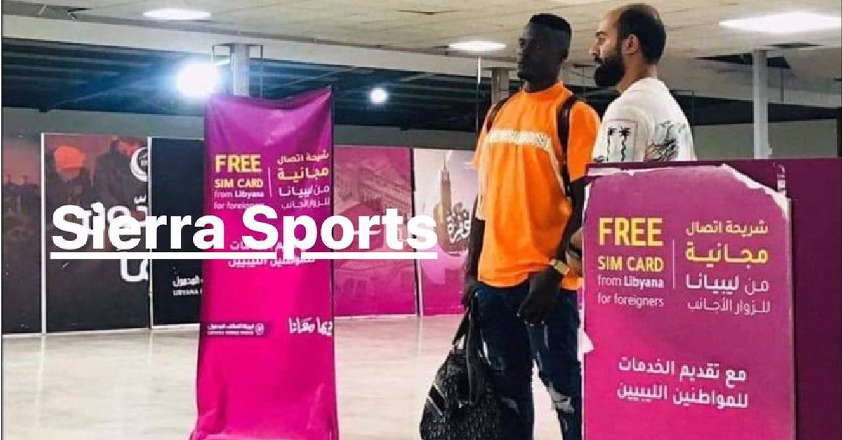 Leone Stars Forward Musa Tombo Arrives in Libya Ahead of His Transfer Move to Al-Ittihad FC