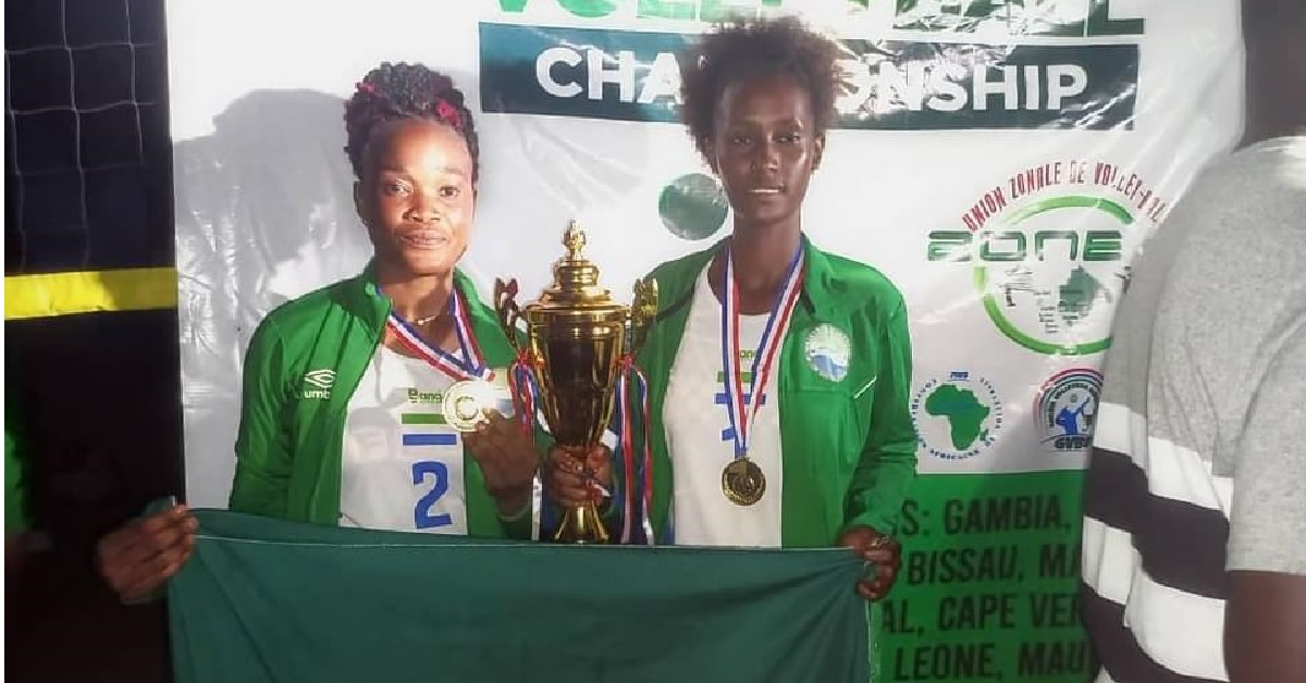 Sierra Leone Female Volleyball Duo Bags The West AFrica 2022 Zonal Beach Volleyball Championship
